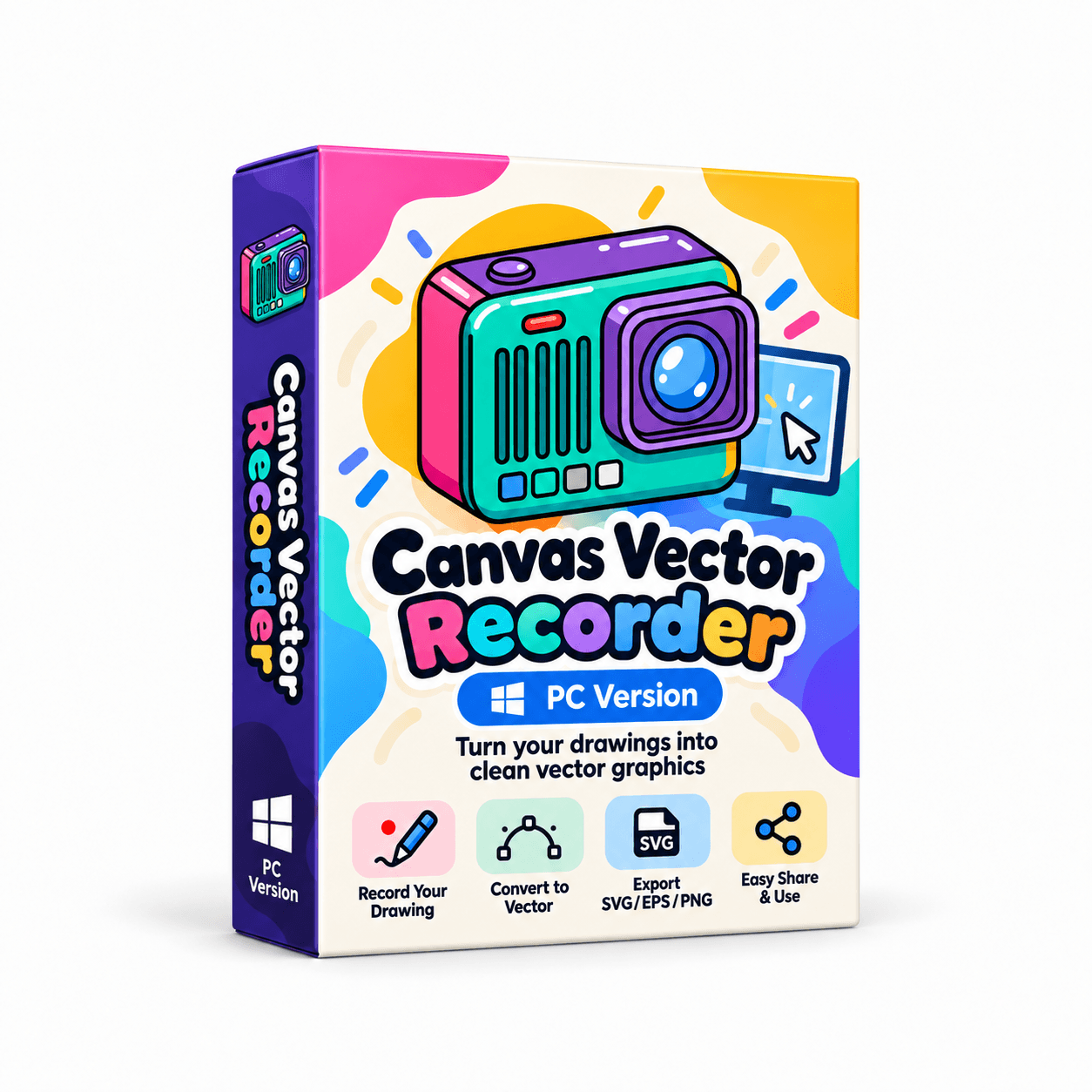 Recoder Icon Vector Canvas Vector Recorder Desktop — MAHESAPP